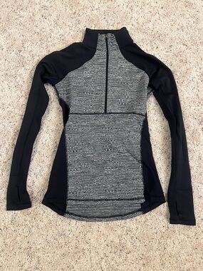 Calia Women’s Black & Gray Half-Zip Athletic Top size Small